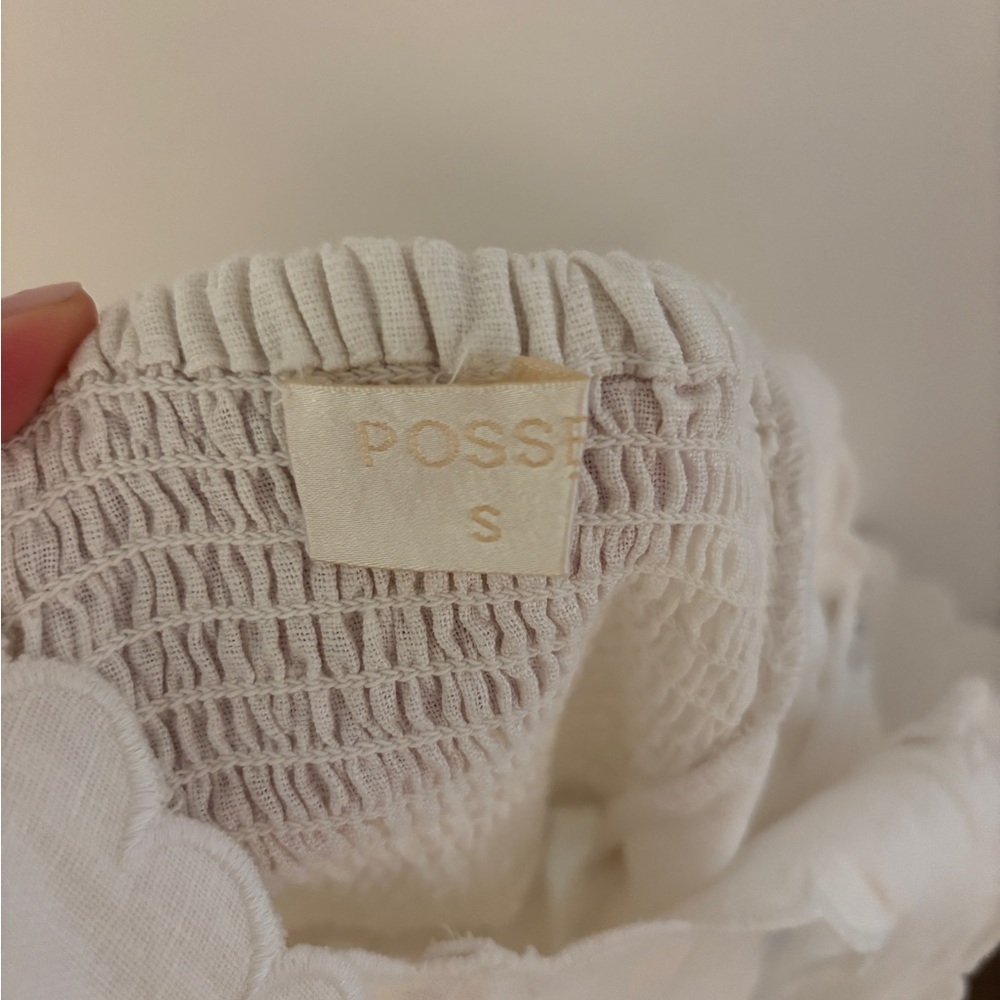 Posse linen dress with scallop trim - Picture 7 of 8